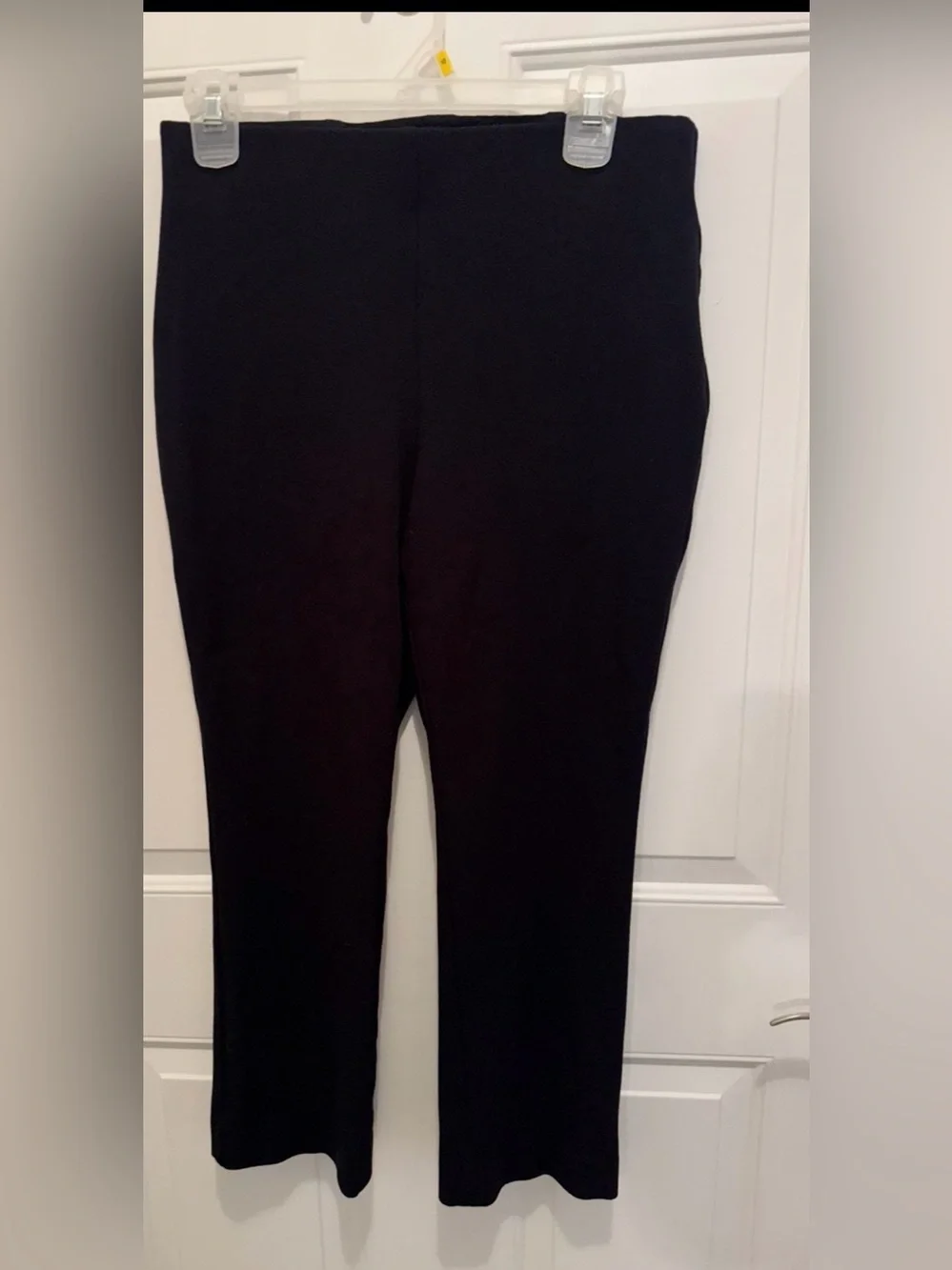 Talbots Black Straight-Leg Ponte Pants-Small